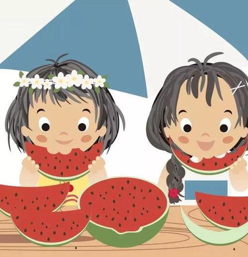 吃瓜卡通情侣图片大全,趣味横生的甜蜜瞬间